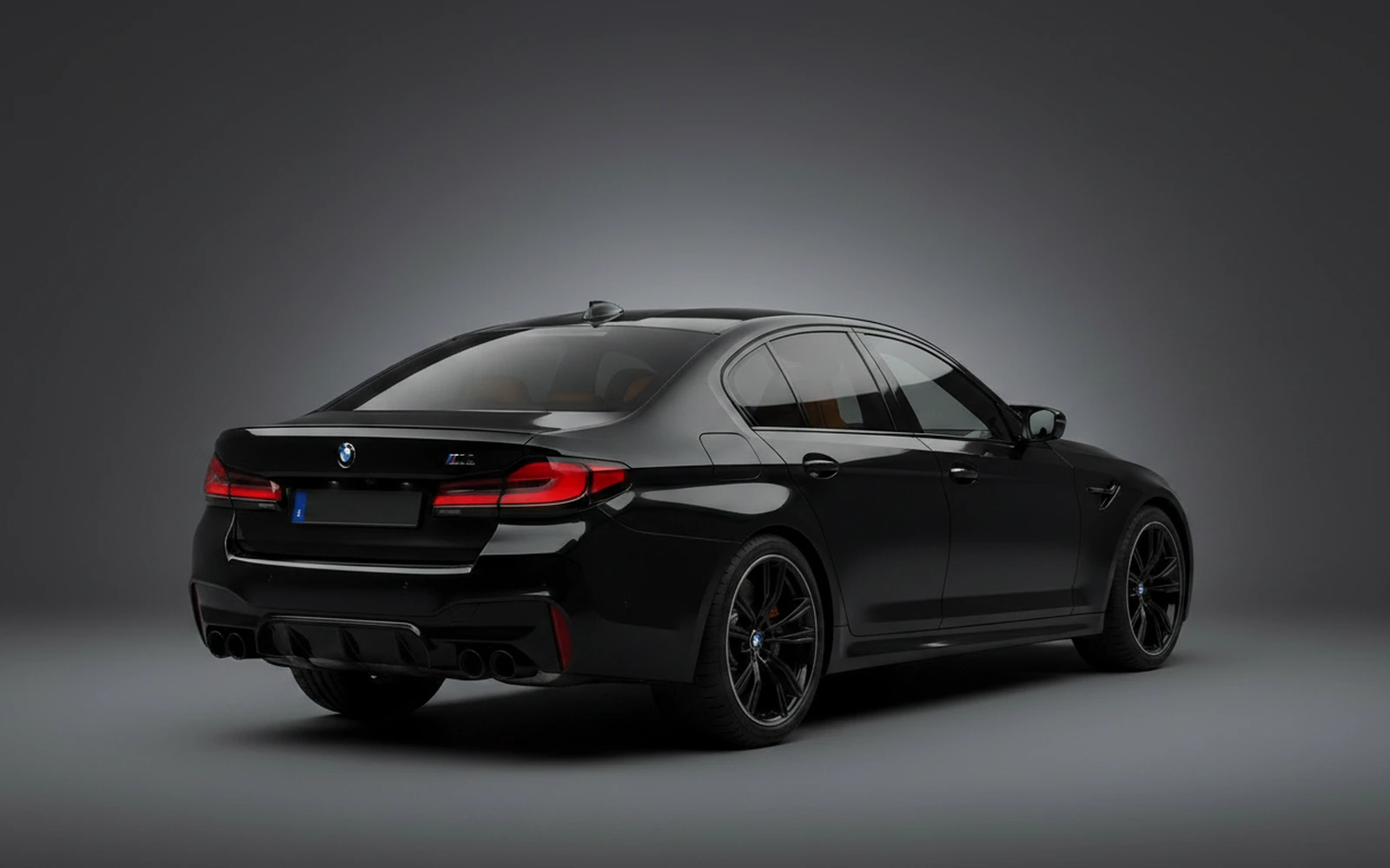 BMW M5 Competition Black 2023 — interior dashboard