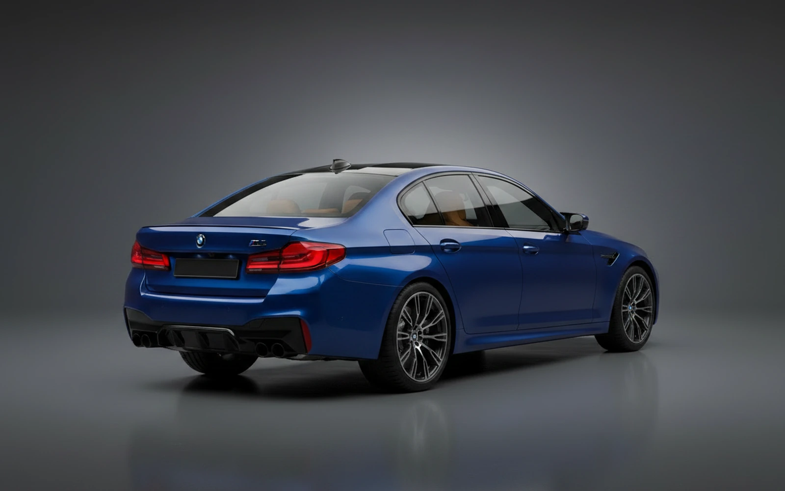 BMW M5 Competition Blue 2023 — interior dashboard