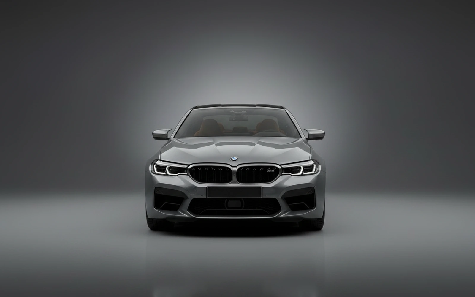 BMW M5 Competition Gris 2023 — exterior side view