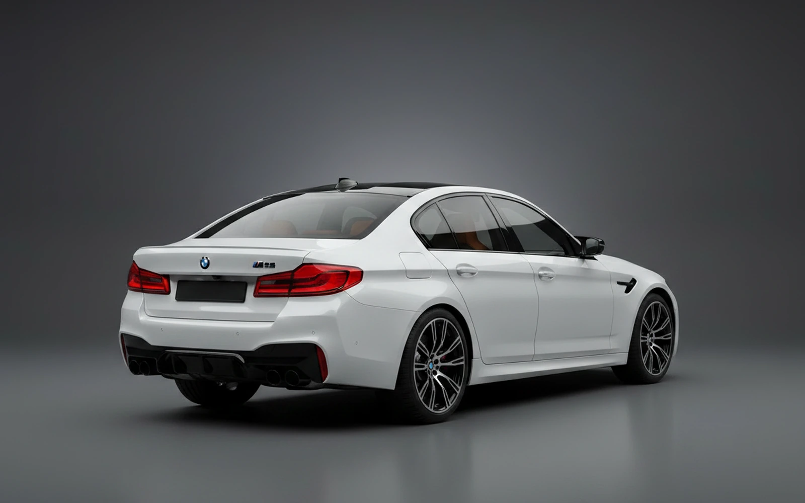 BMW M5 Competition White 2023 — interior dashboard