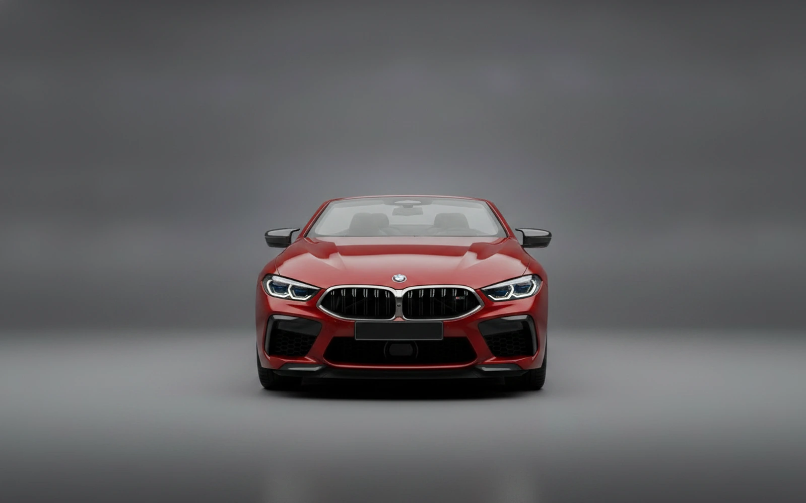 BMW M8 Competition Convertible Red 2022 — exterior side view