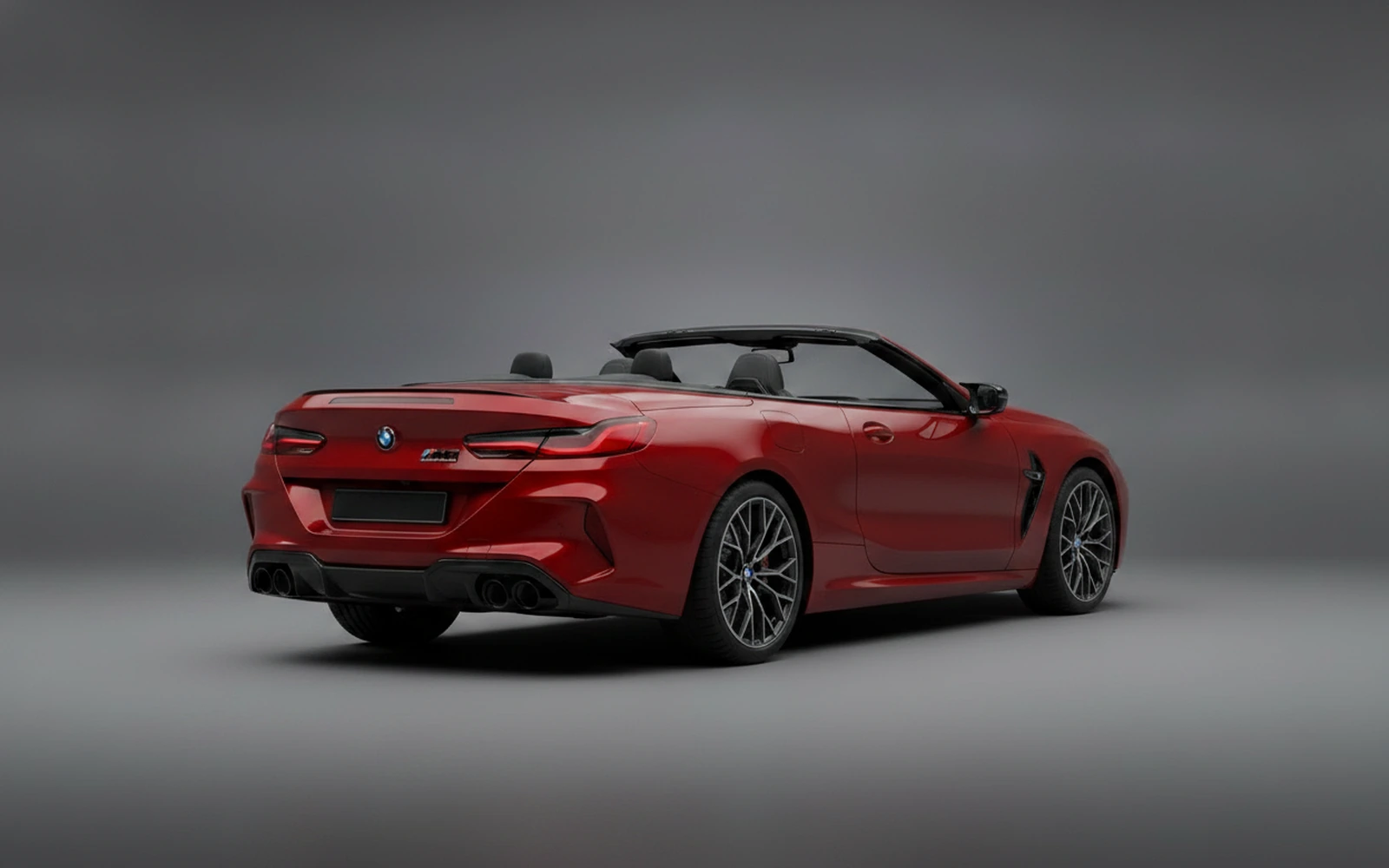 BMW M8 Competition Convertible Red 2022 — interior dashboard