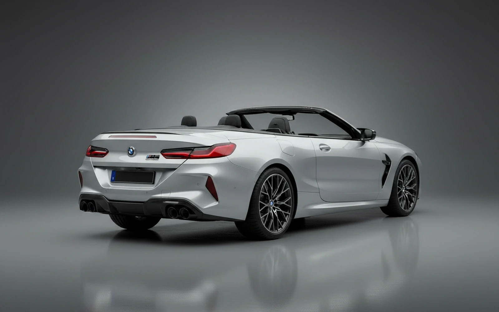 BMW M8 Competition Convertible Silver 2023 — interior dashboard