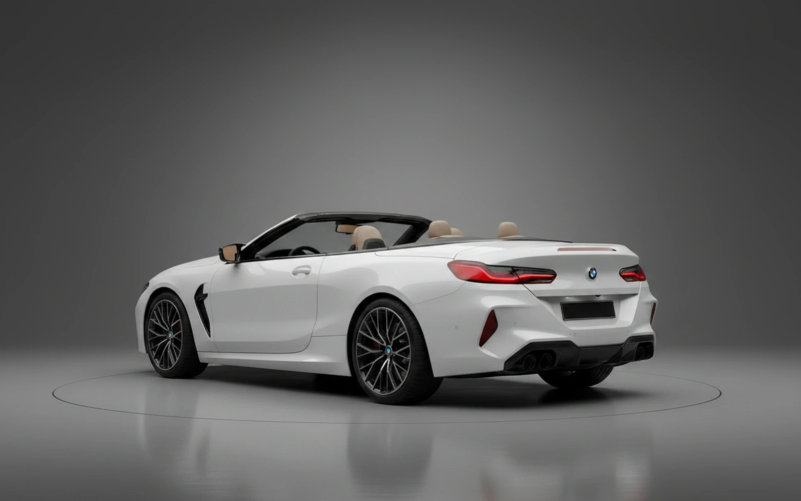 BMW M8 Competition Convertible White 2023 — interior dashboard
