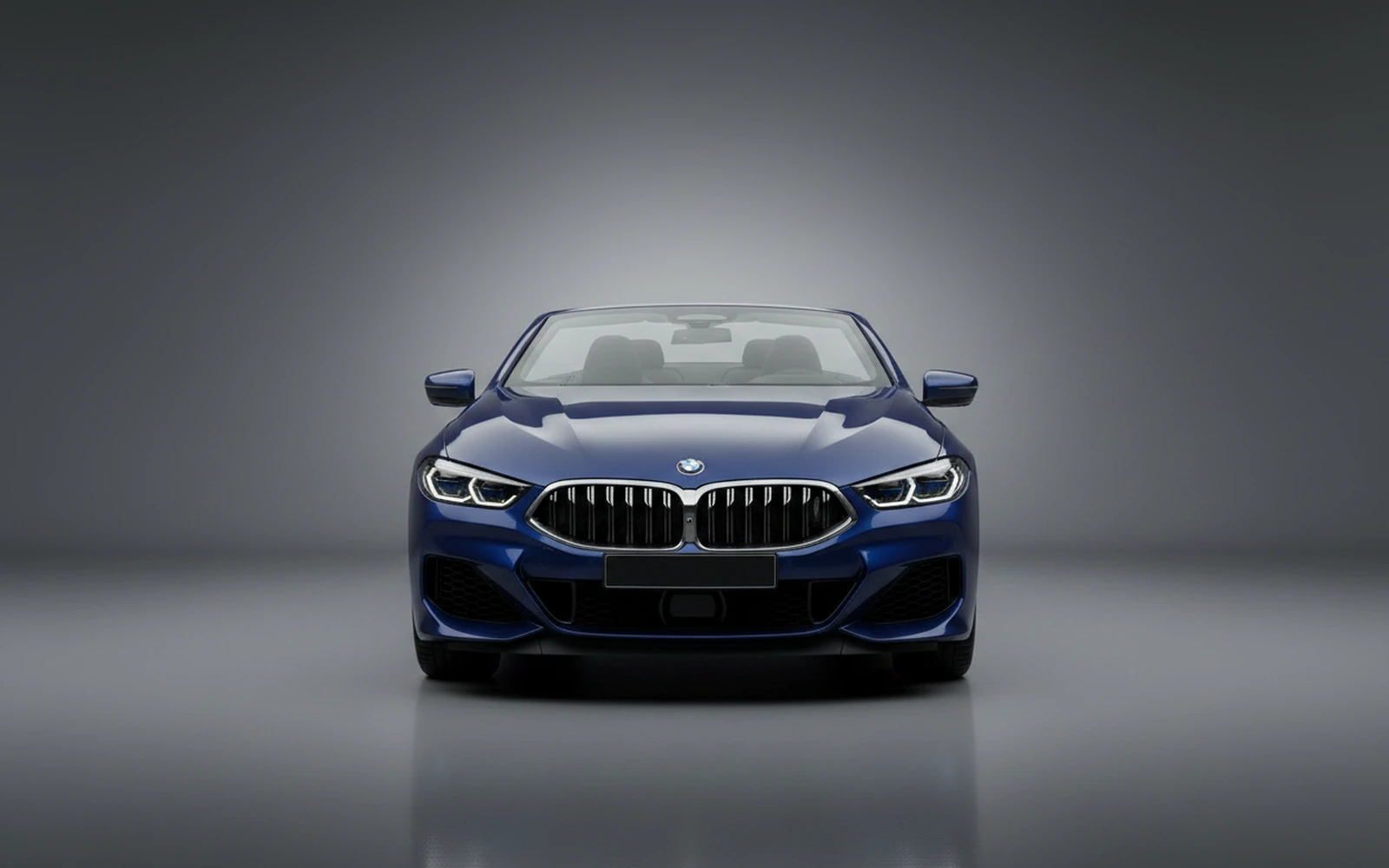 BMW M850i Blue 2022 — exterior side view