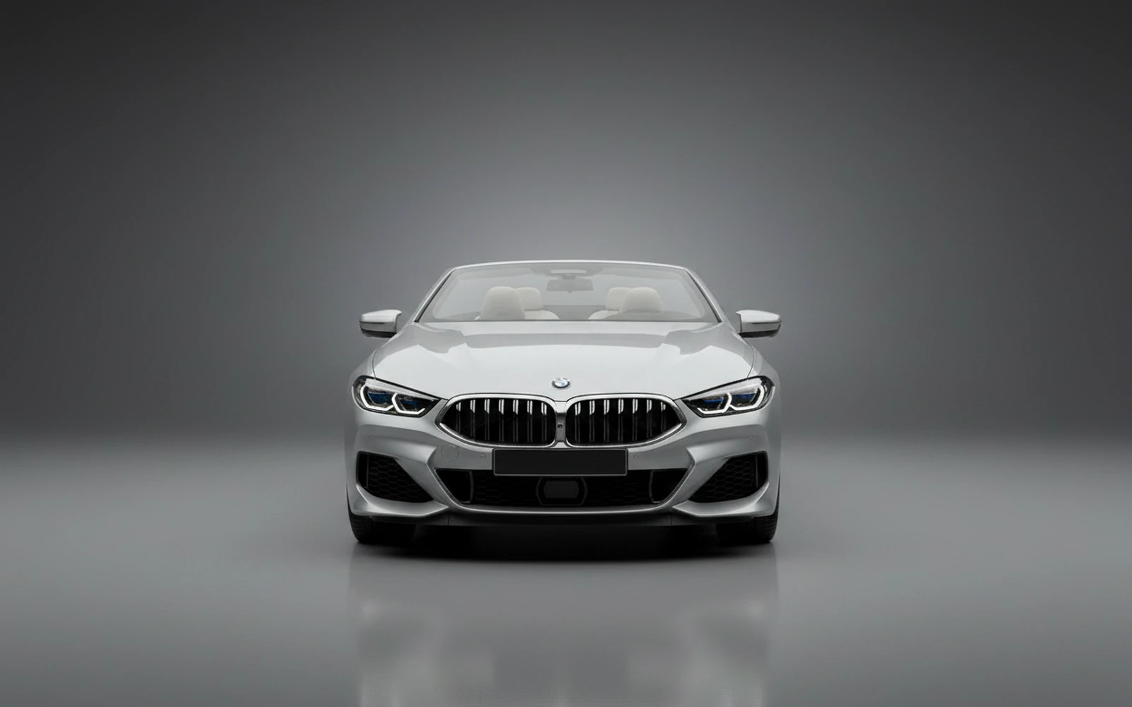 BMW M850i Silver 2022 — exterior side view