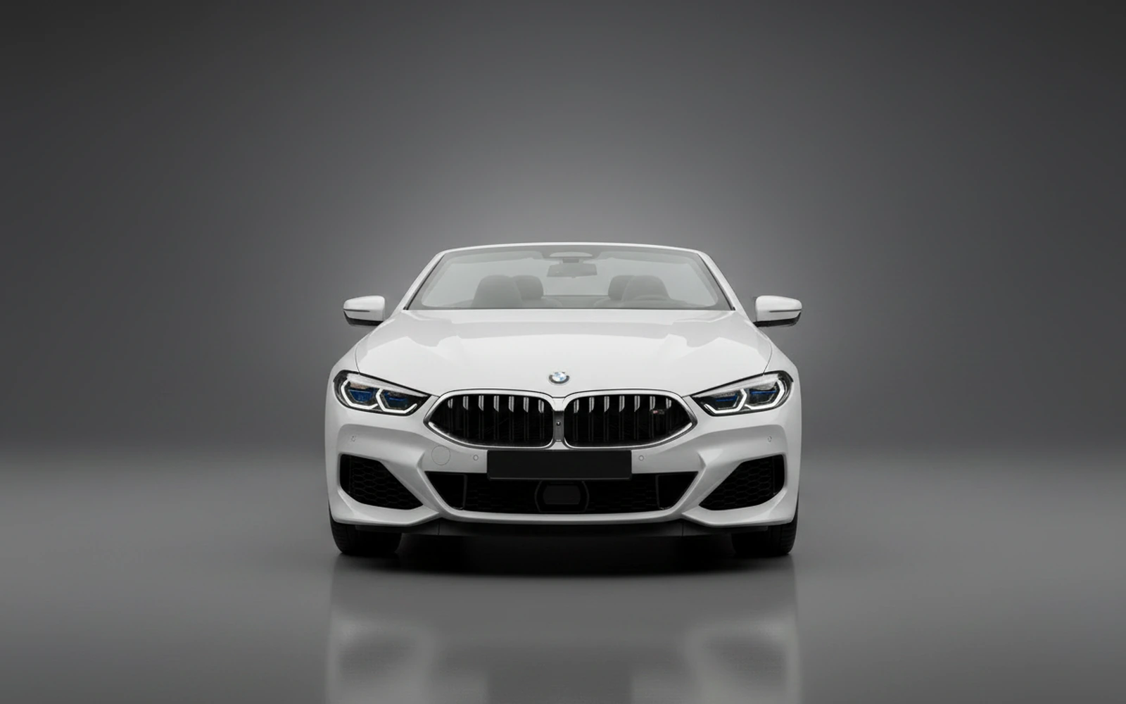 BMW M850i White 2022 — exterior side view