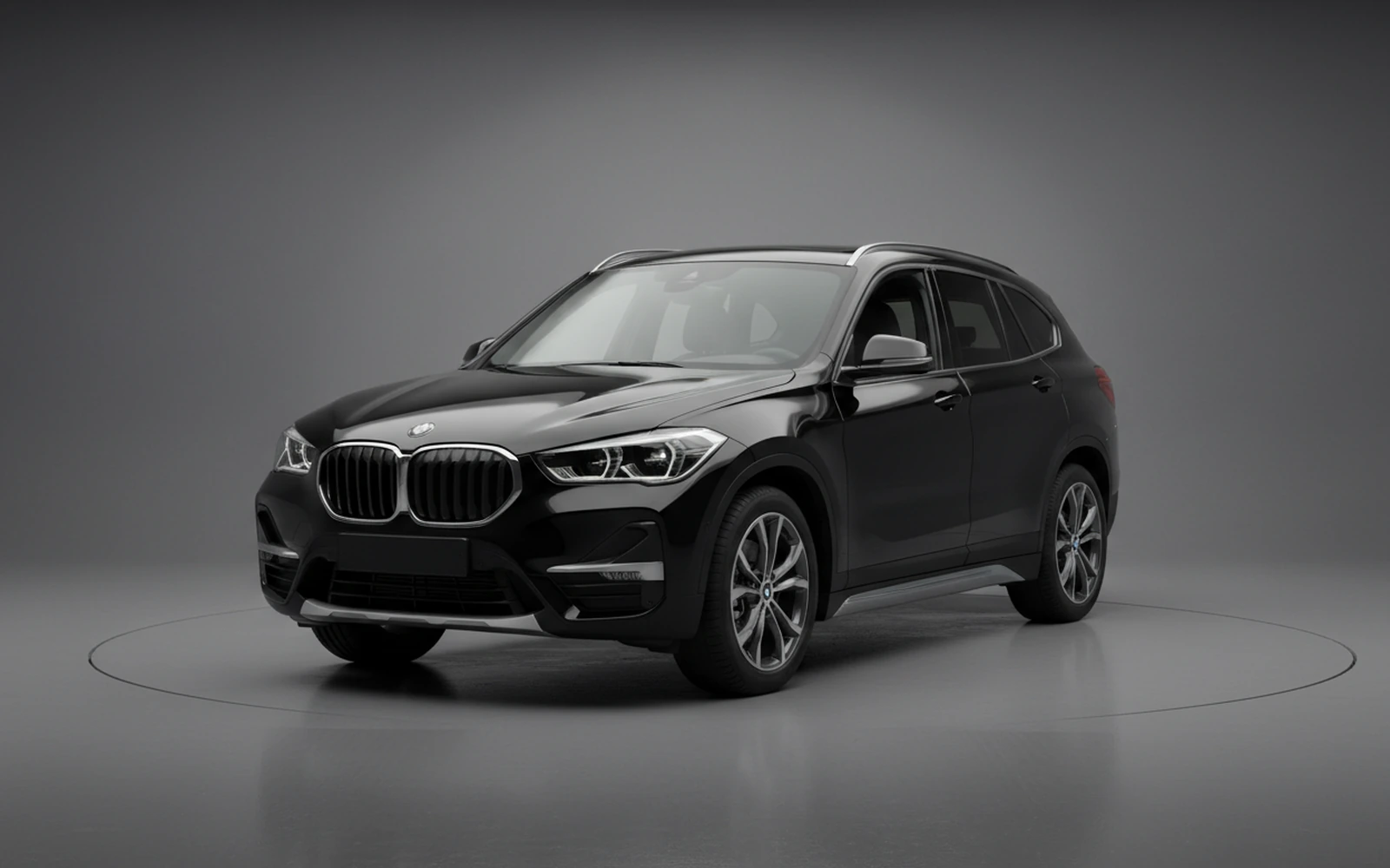 BMW X1 Black 2024 for rent in Miami — exterior photo