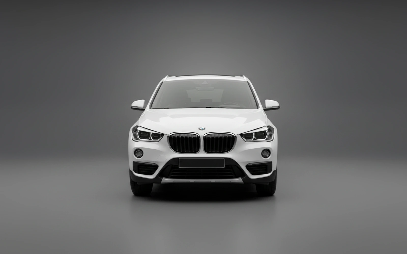 BMW X1 White 2024 — exterior side view