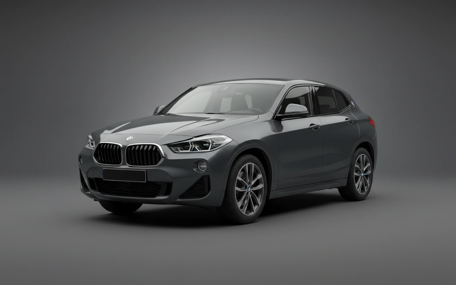 BMW X2 Gris 2026 for rent in Miami — exterior front view