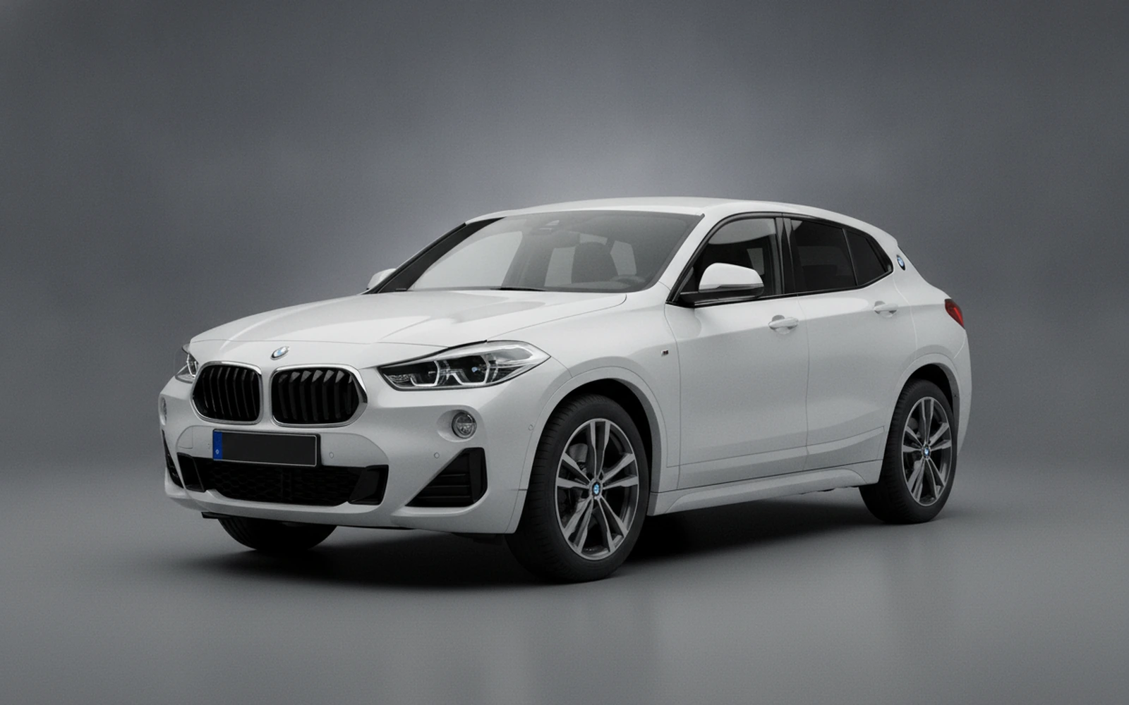 BMW X2 White 2026 for rent in Miami — exterior photo