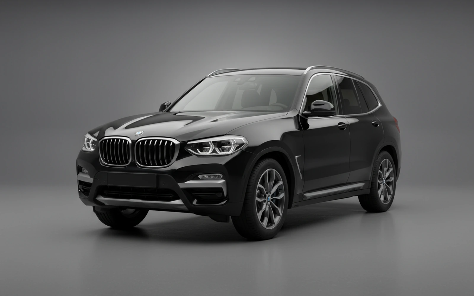 BMW X3 xDrive30i Black 2024 for rent in Miami — exterior front view