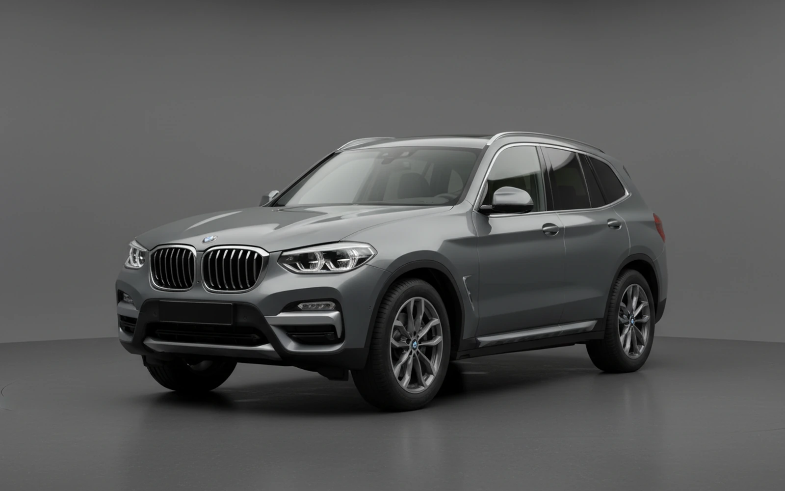 BMW X3 Grey 2024 for rent in Miami — exterior front view