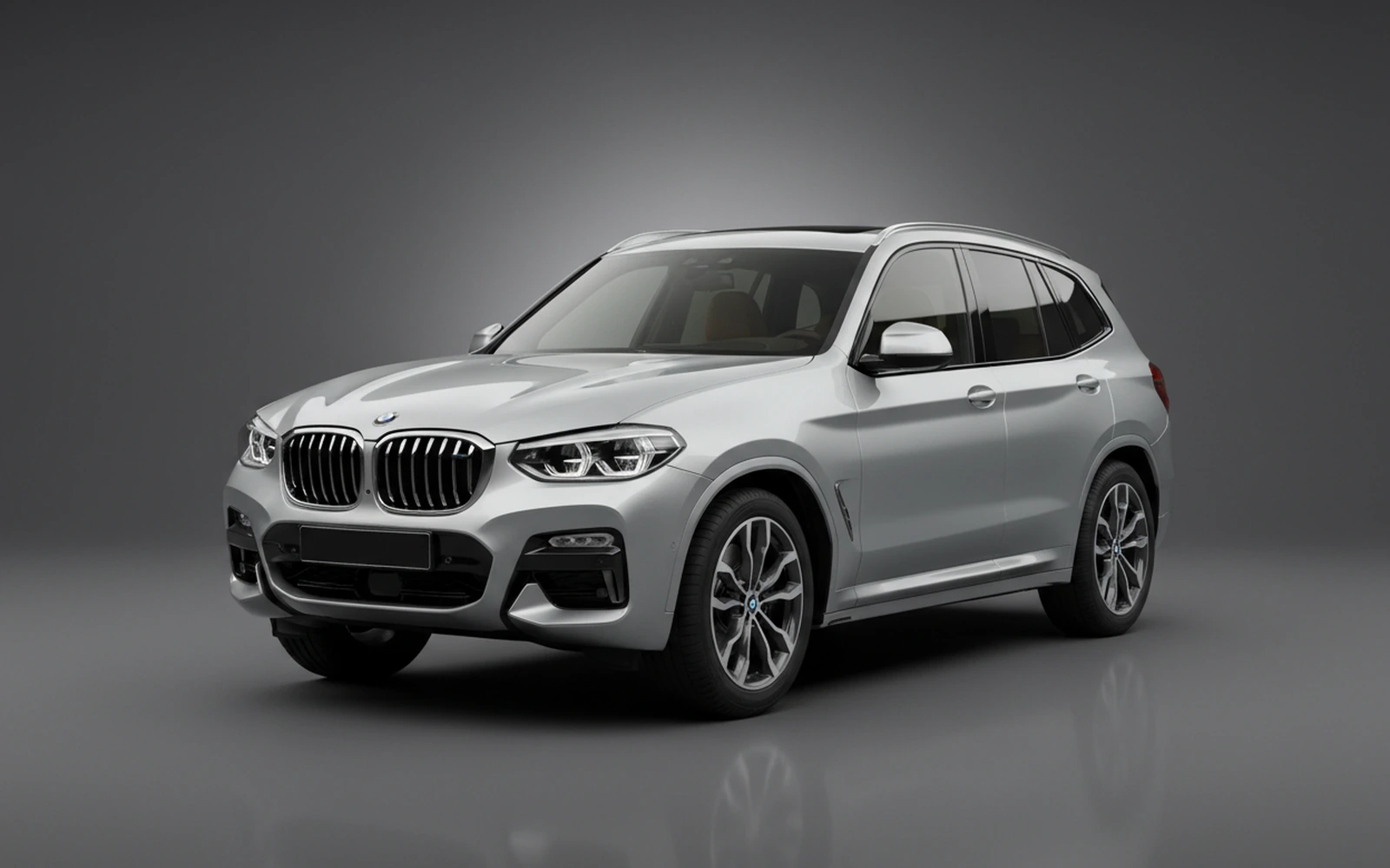 BMW X3 xDrive30i Silver 2025 for rent in Miami — exterior front view
