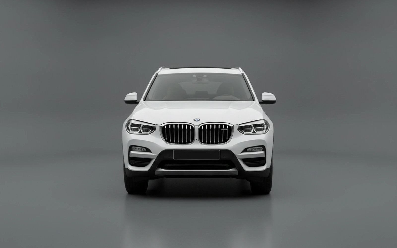 BMW X3 White 2022 — exterior side view