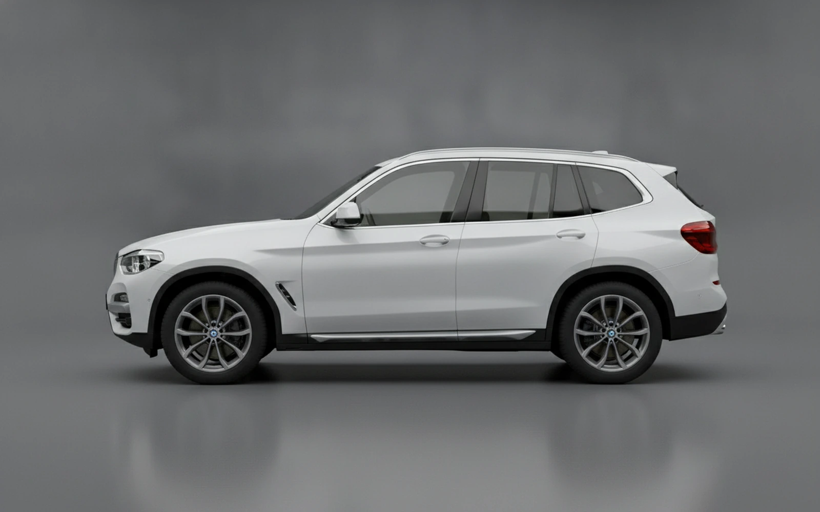 BMW X3 White 2022 — exterior rear view