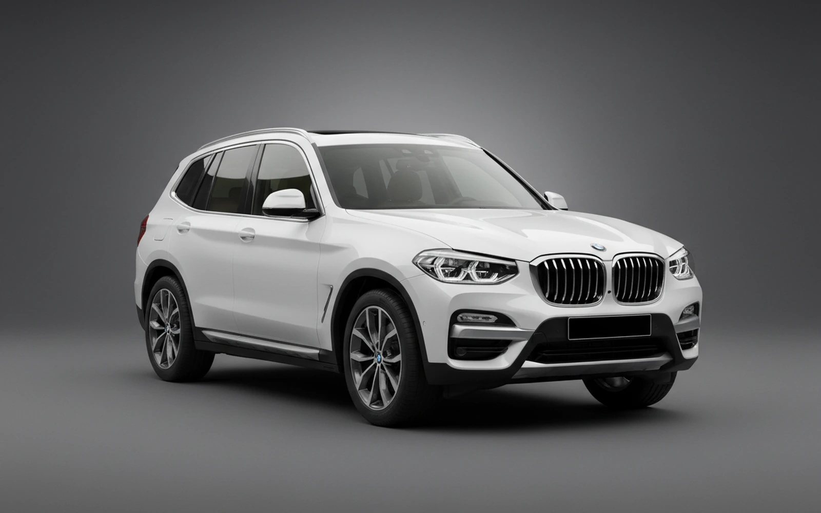 BMW X3 xDrive30i White 2025 for rent in Miami — exterior front view