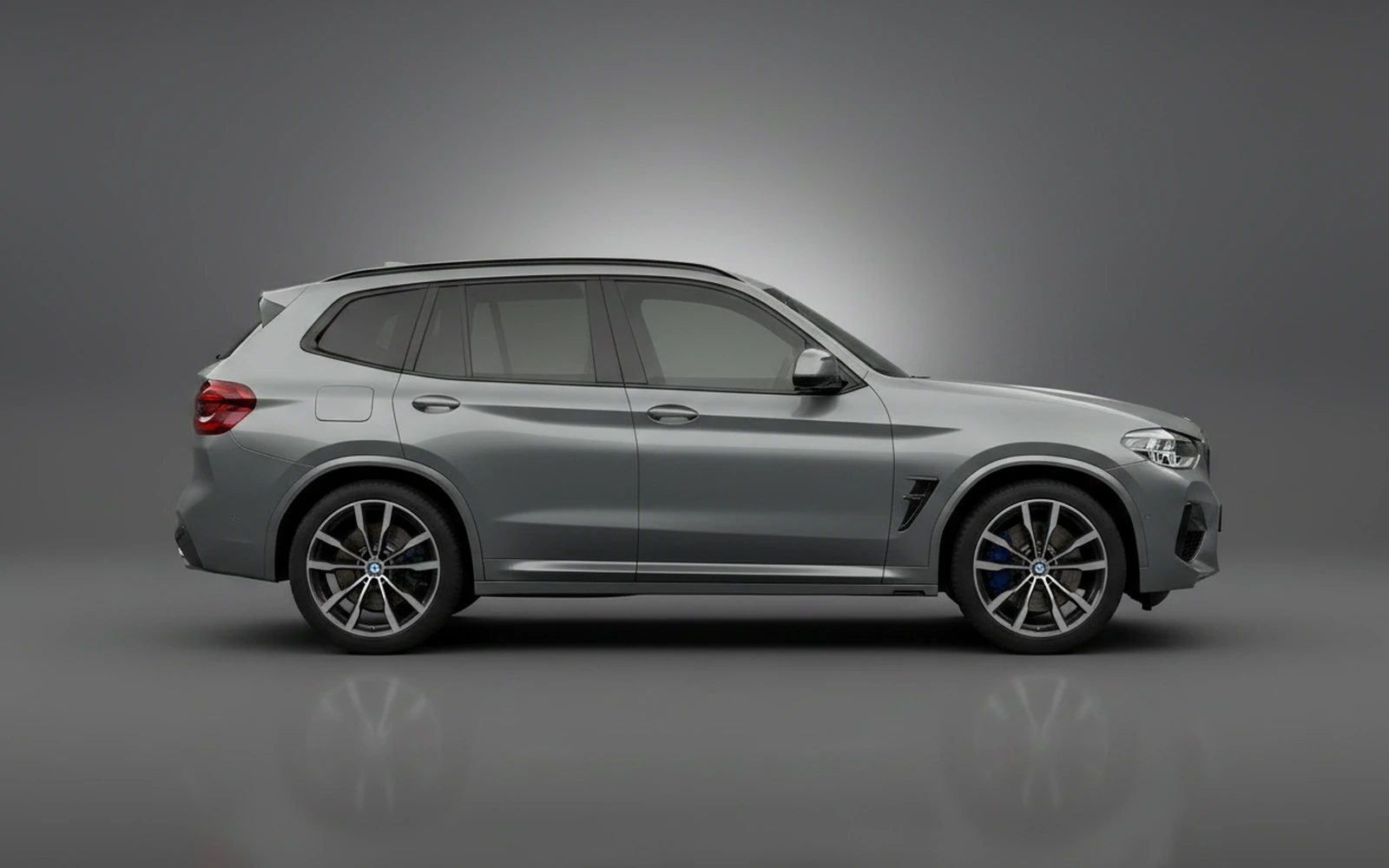 BMW X3M Competition Gris 2022 — exterior rear view