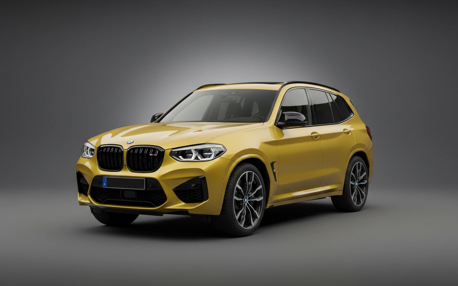 BMW X3m Competition Yellow 2022 for rent in Miami — exterior photo
