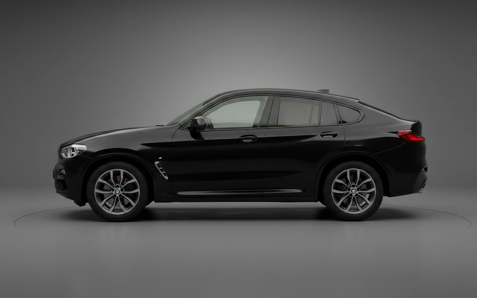 BMW X4 Black 2024 — exterior rear view