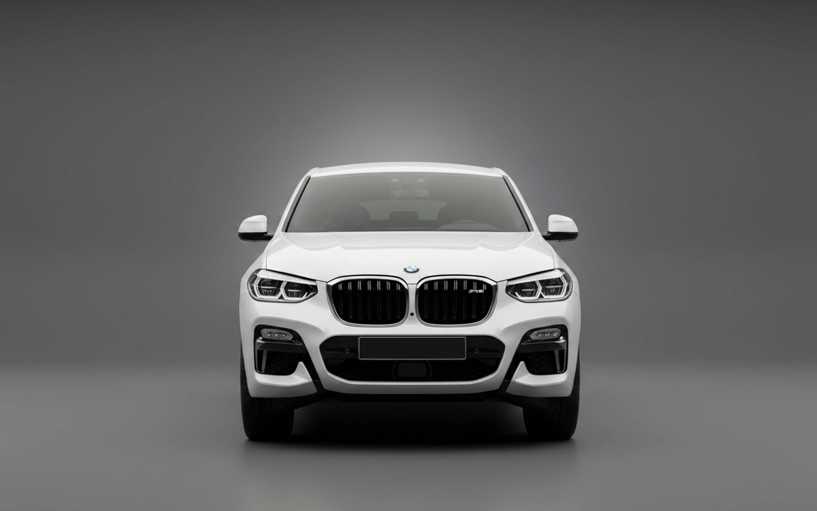 BMW X4 M40i White 2023 — exterior side view