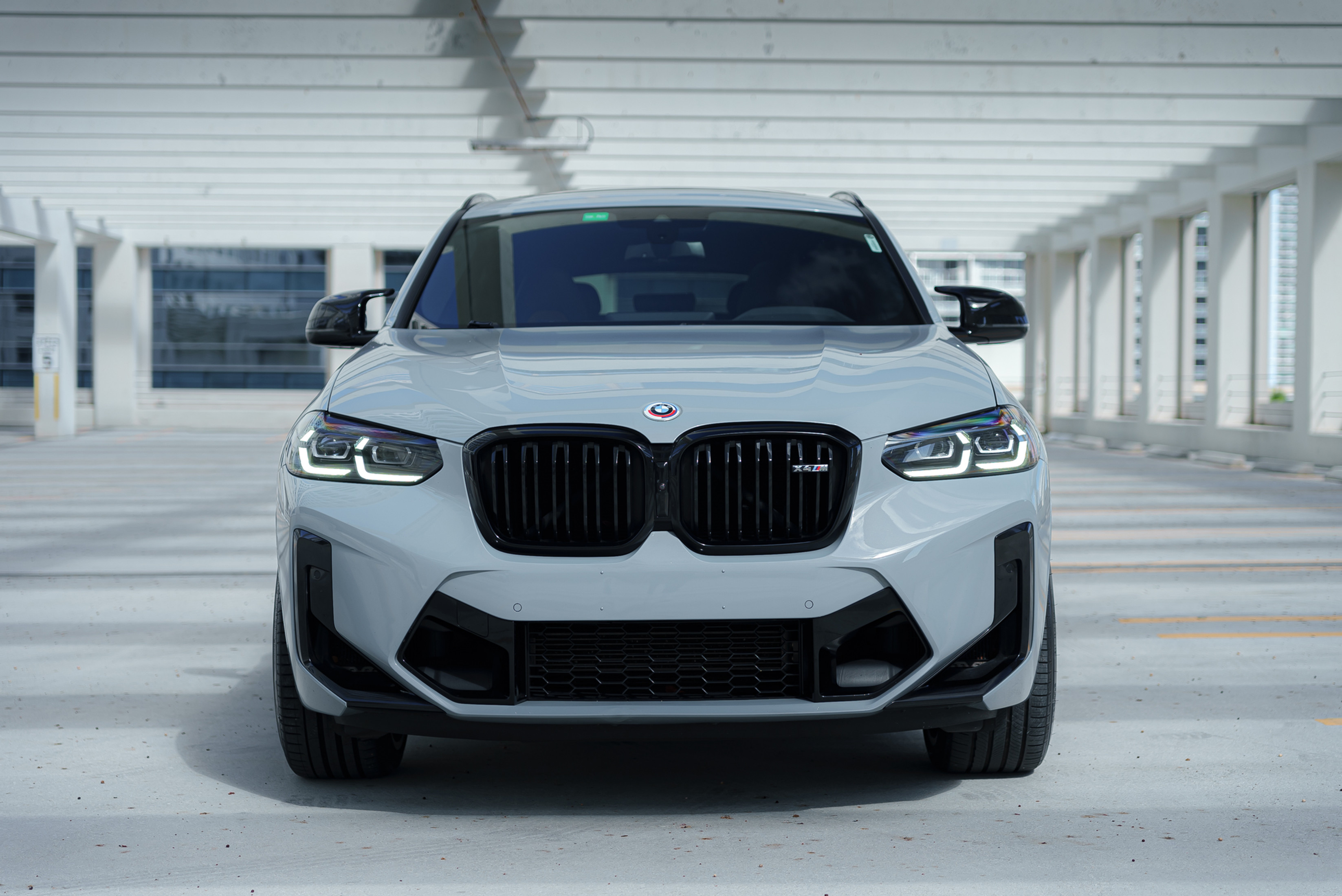 BMW X4M Black — exterior rear view