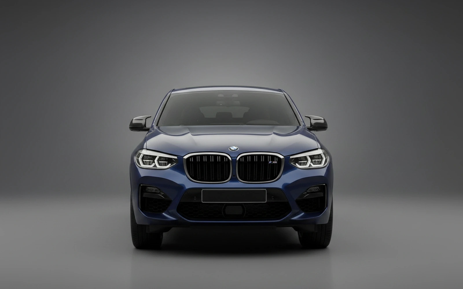 BMW X4M Competition Dark-blue 2022 — exterior side view