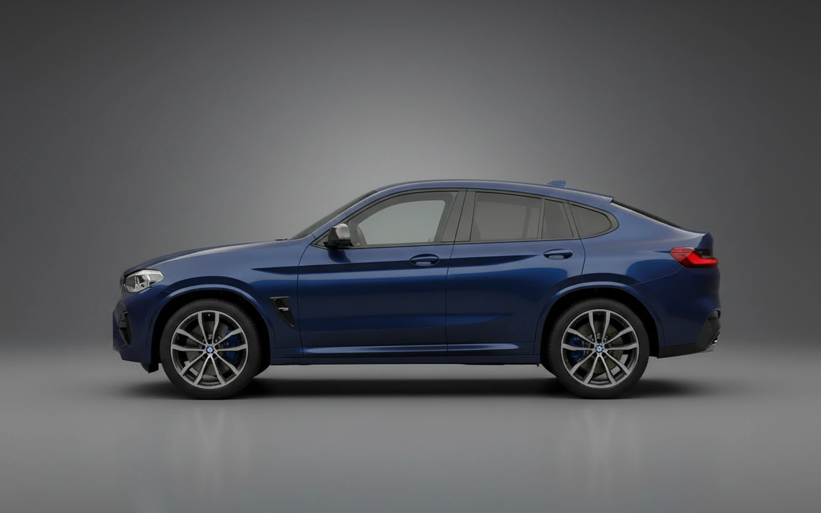 BMW X4M Competition Dark-blue 2022 — exterior rear view