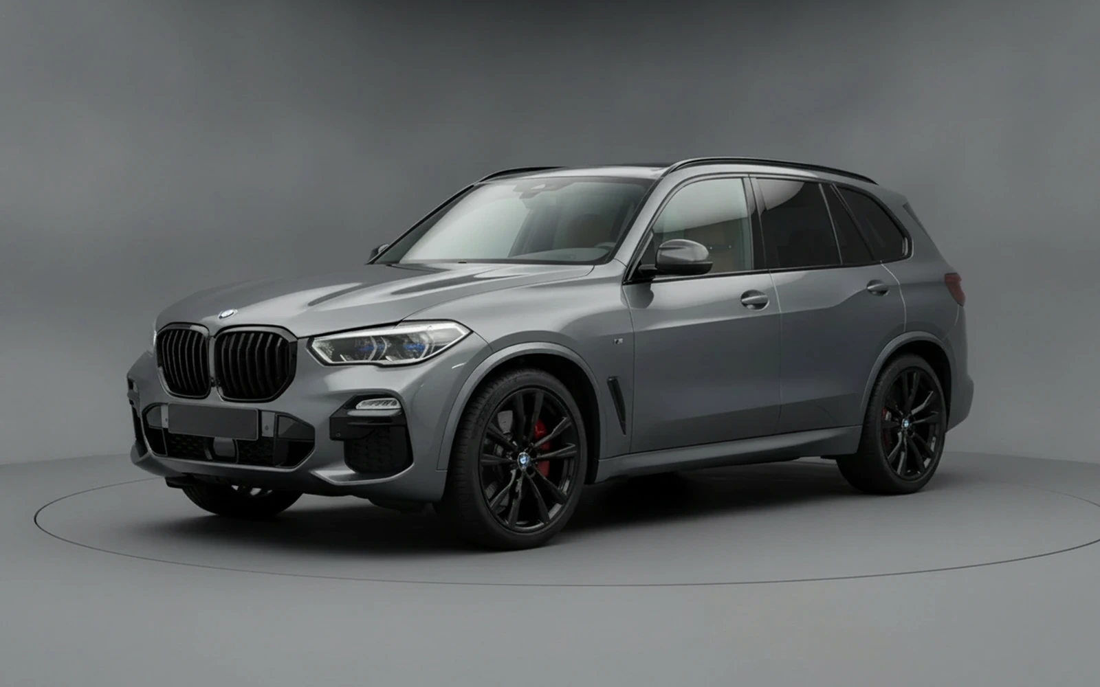 BMW X5 xDrive40i Grey 2022 for rent in Miami — exterior front view