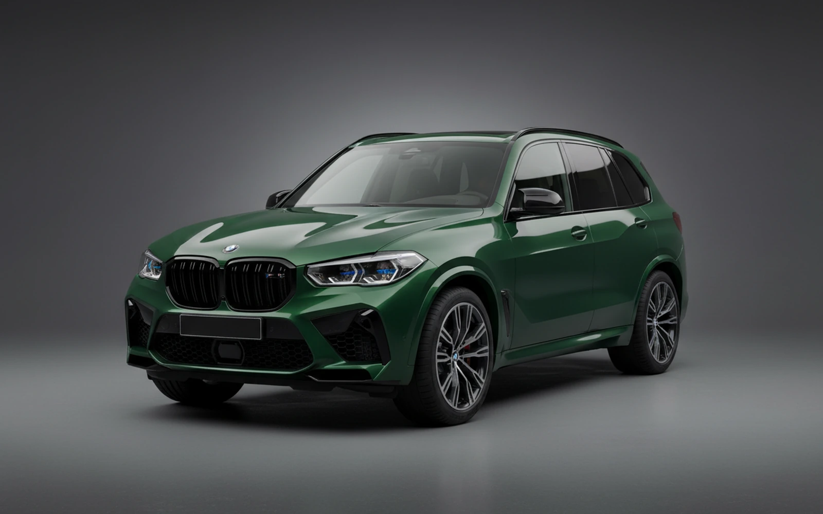 BMW X5m Competition Green 2024 for rent in Miami — exterior photo