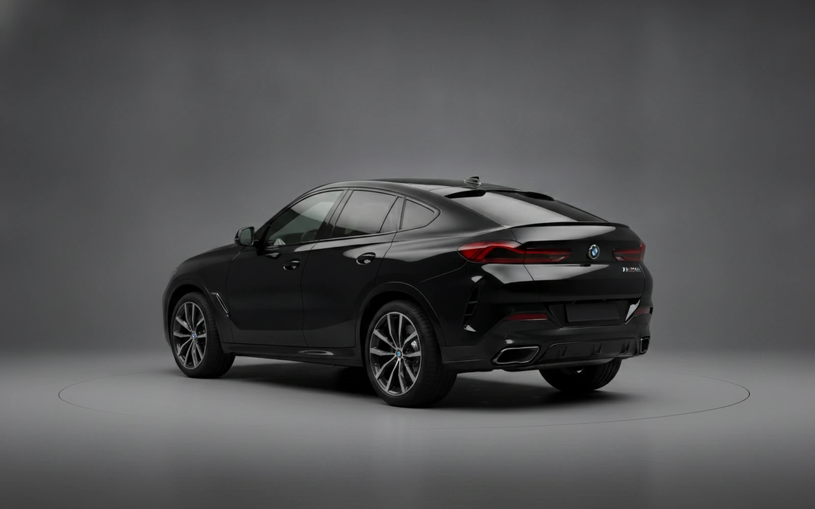 BMW X6 Black 2022 — interior dashboard