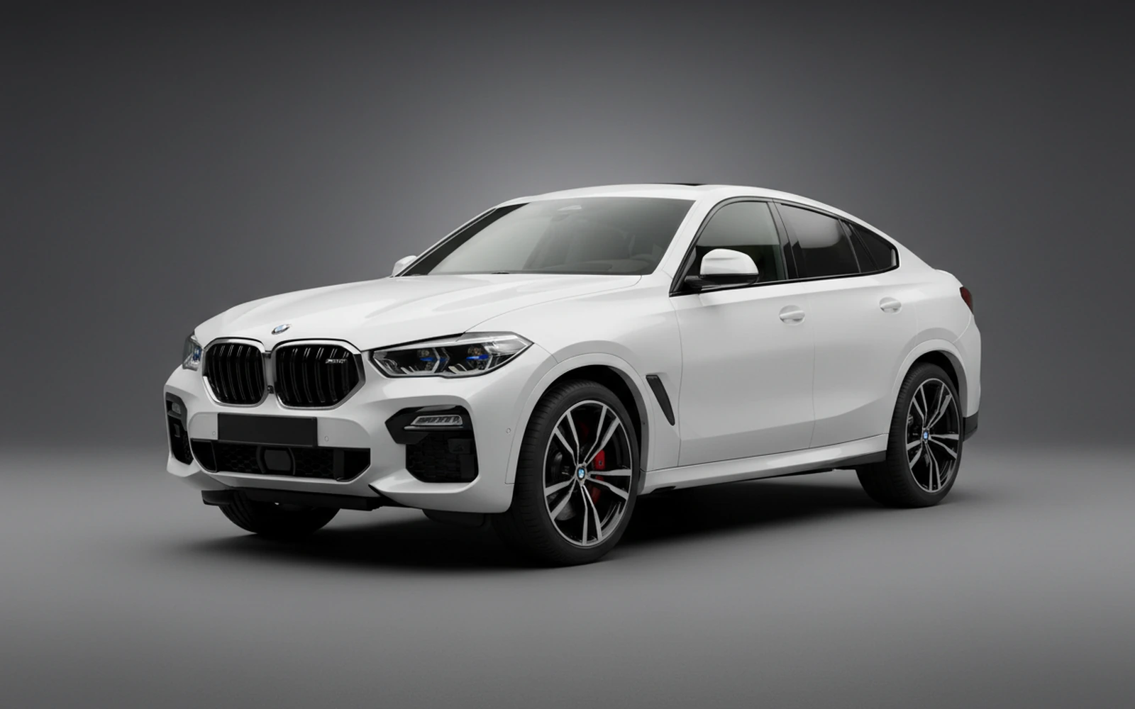 BMW X6 xDrive40i White 2023 for rent in Miami — exterior front view