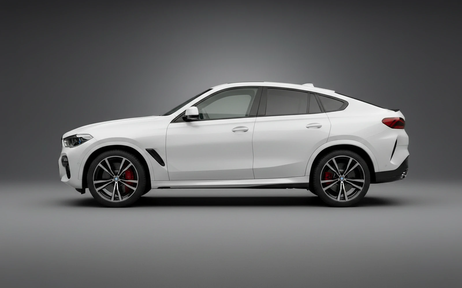 BMW X6 xDrive40i White 2023 — exterior rear view