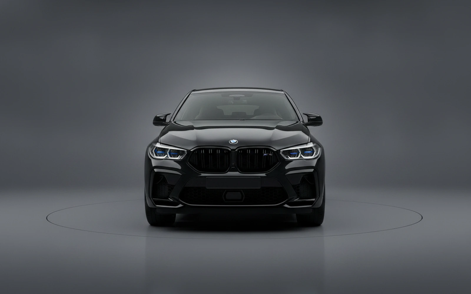 BMW X6M Competition Black 2021 — exterior side view