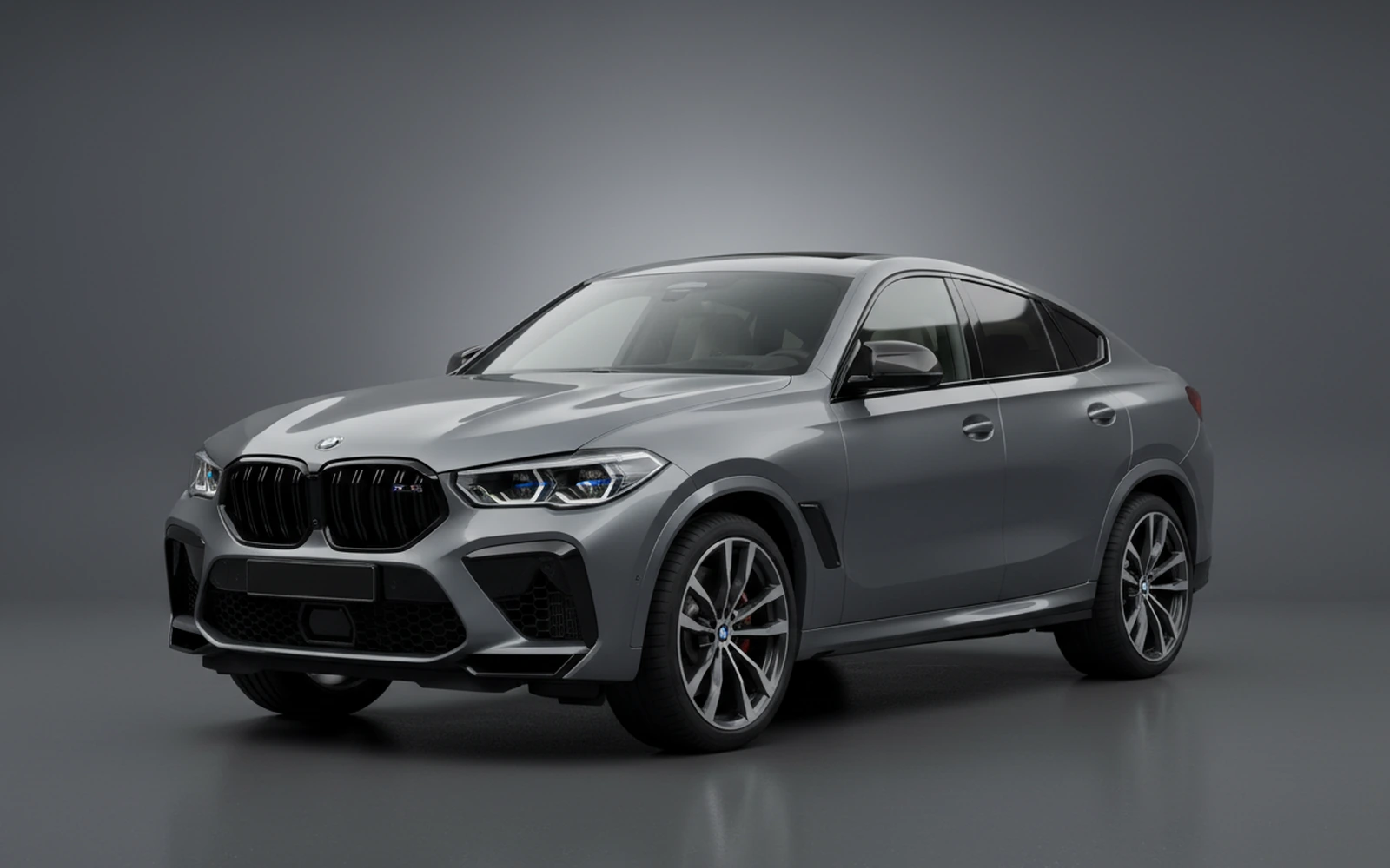 BMW X6m Competition Grey 2024 for rent in Miami — exterior photo