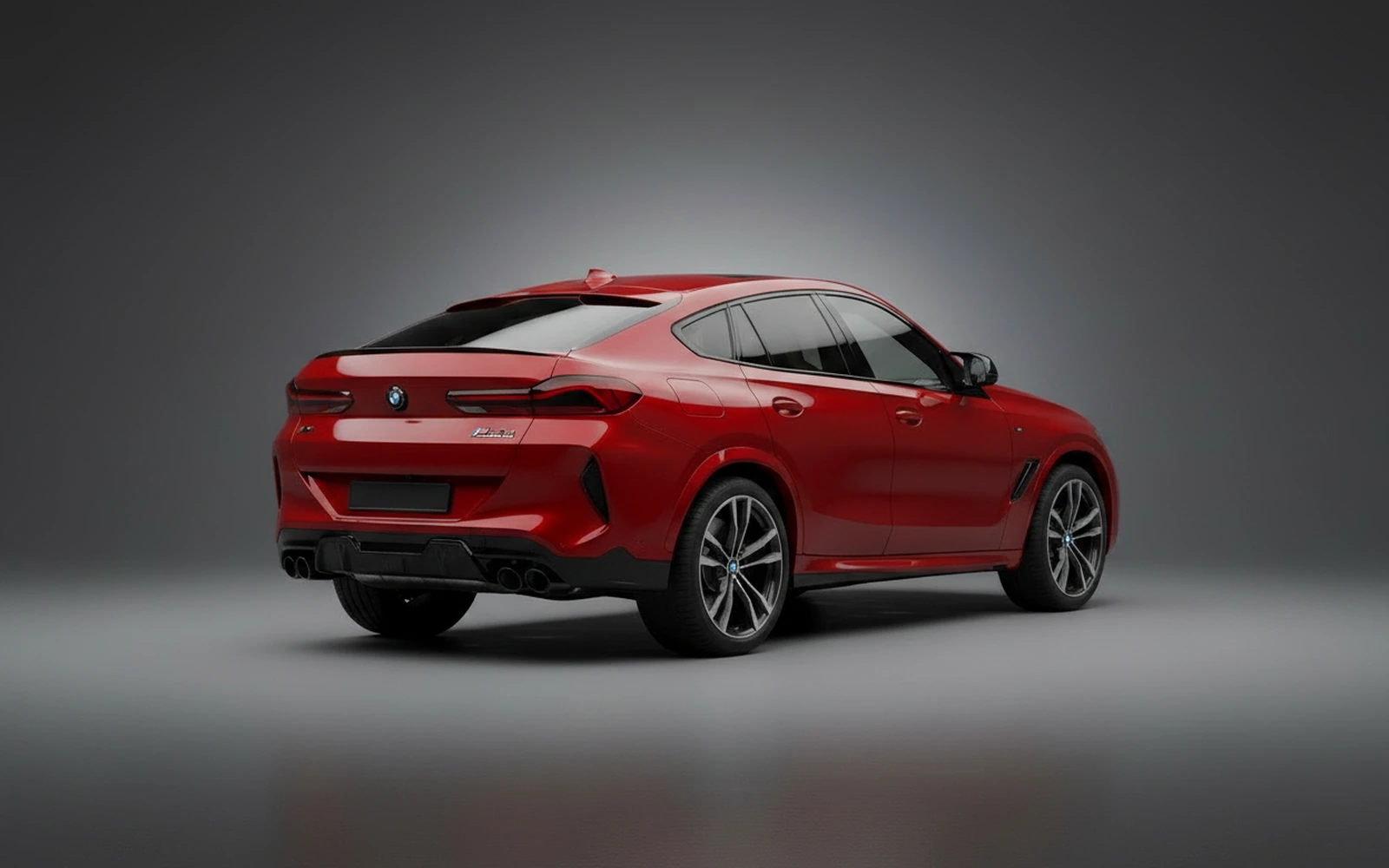 BMW X6M Competition Red 2021 — interior dashboard