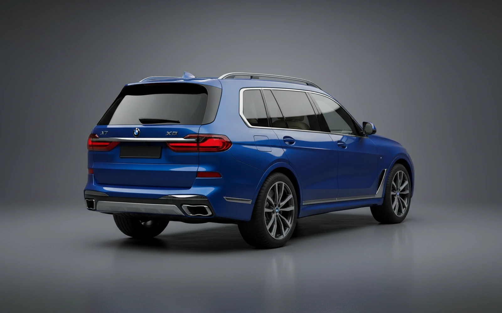 BMW X7 Dark Blue 2021 — interior dashboard