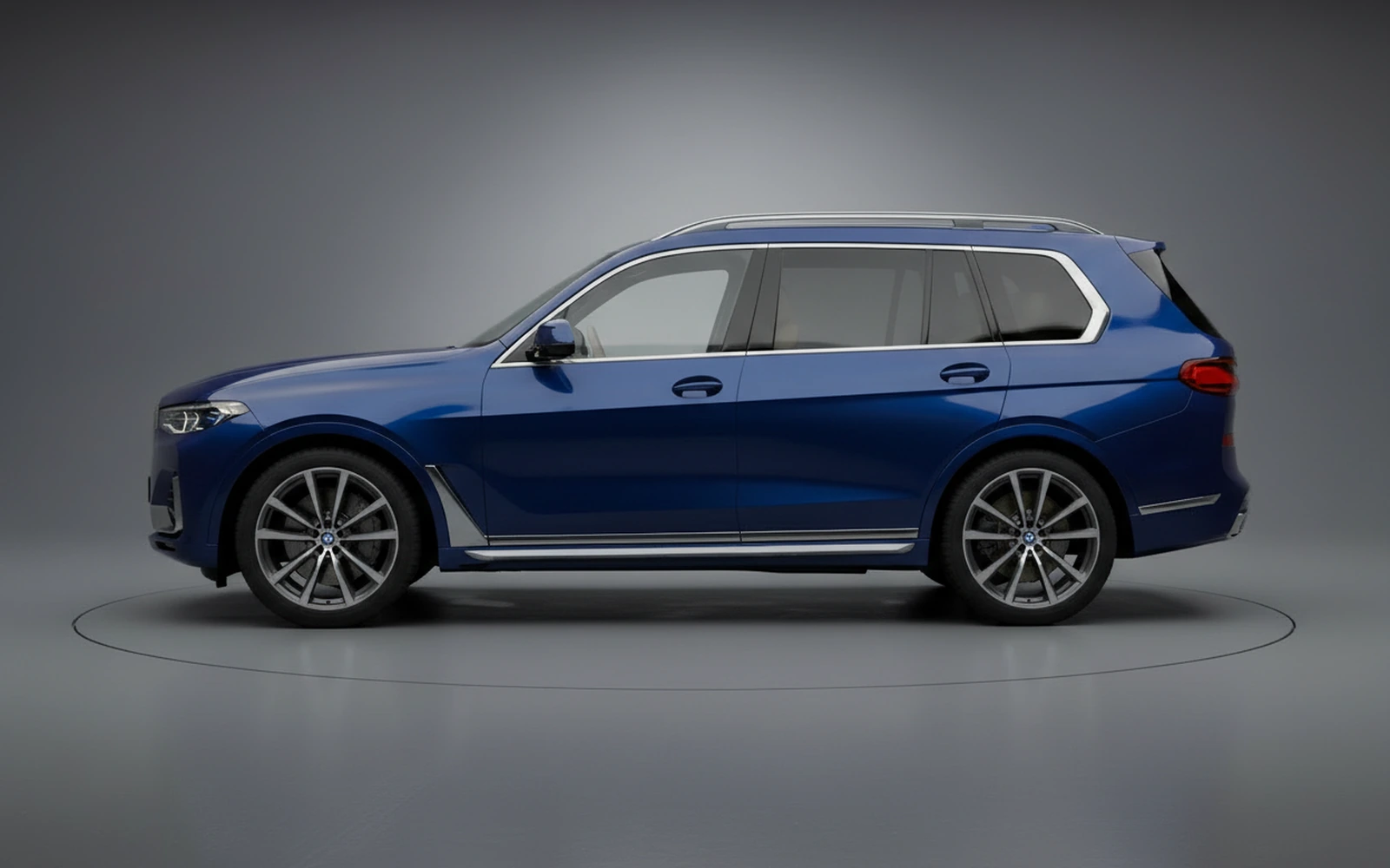 BMW X7 Dark Blue 2022 — exterior rear view