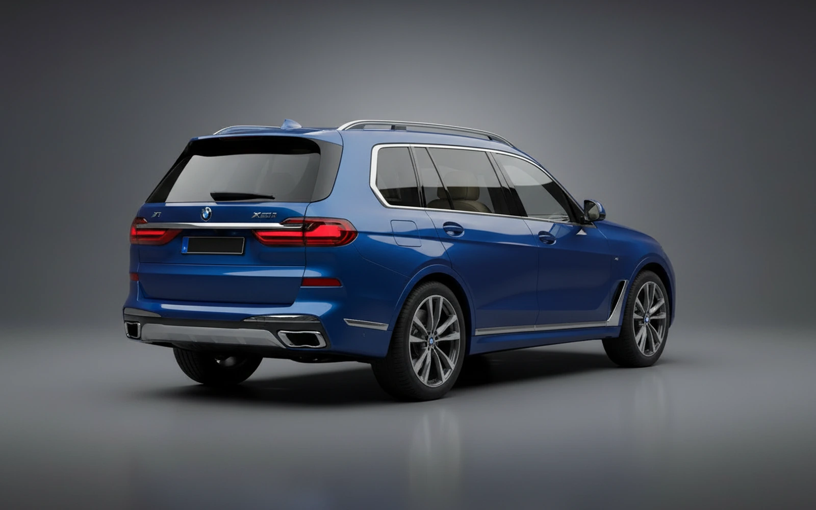 BMW X7 xDrive40i Blue 2024 — interior dashboard