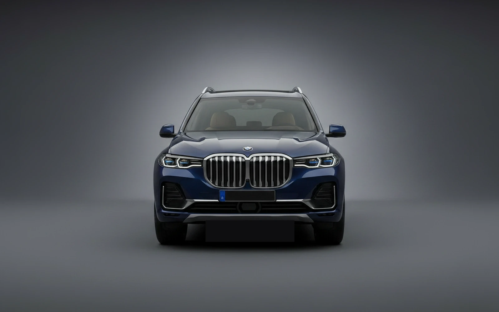 BMW X7 Dark-blue 2022 — exterior side view