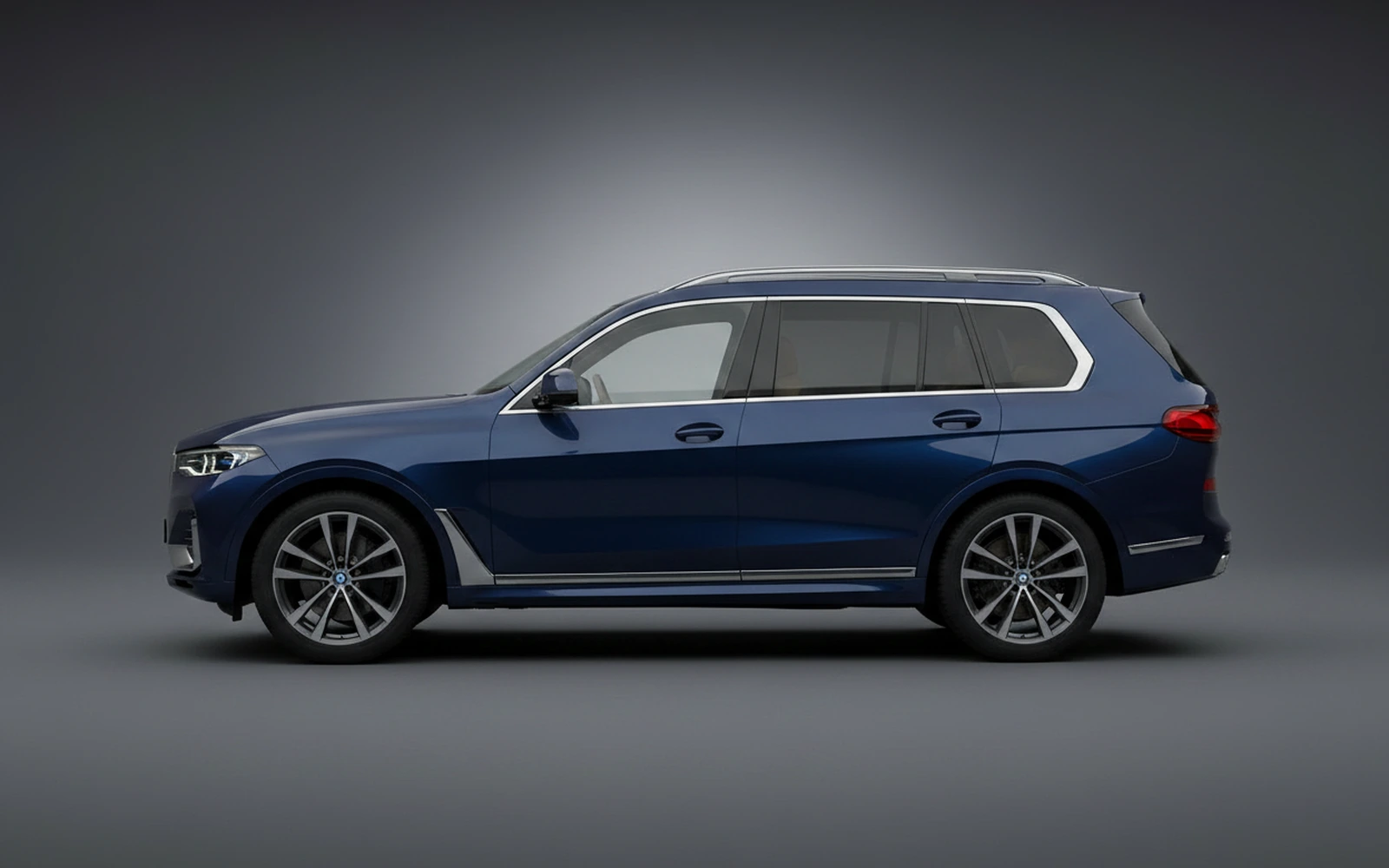 BMW X7 Dark-blue 2022 — exterior rear view