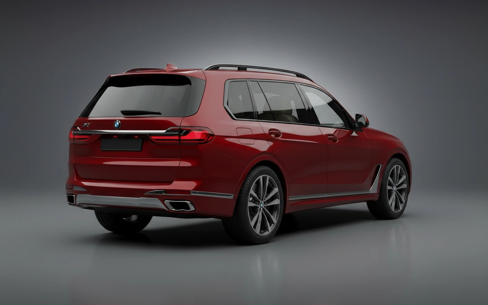 BMW X7 xDrive40i Rojo 2025 — interior dashboard
