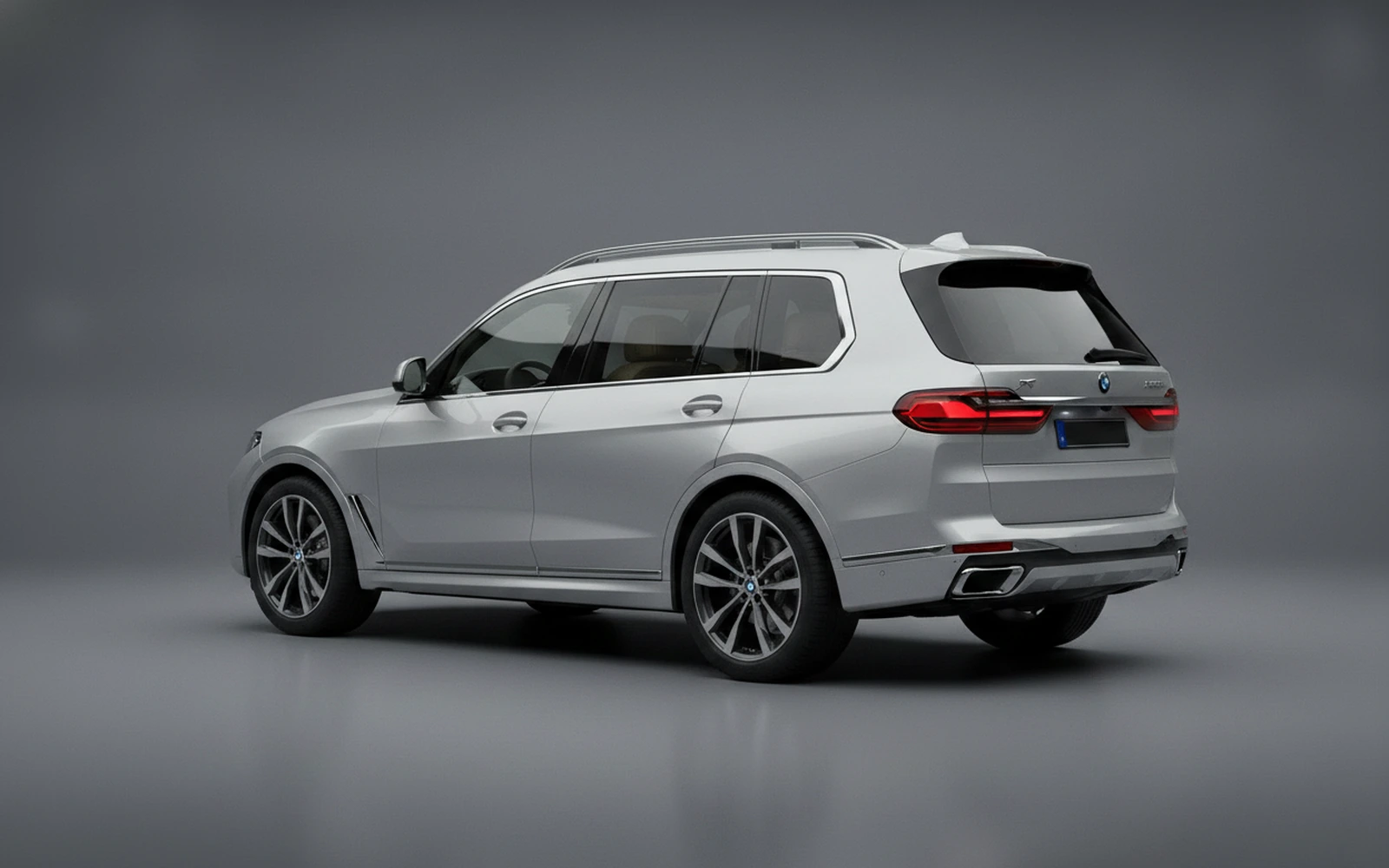 BMW X7 xDrive40i Silver 2025 — interior dashboard