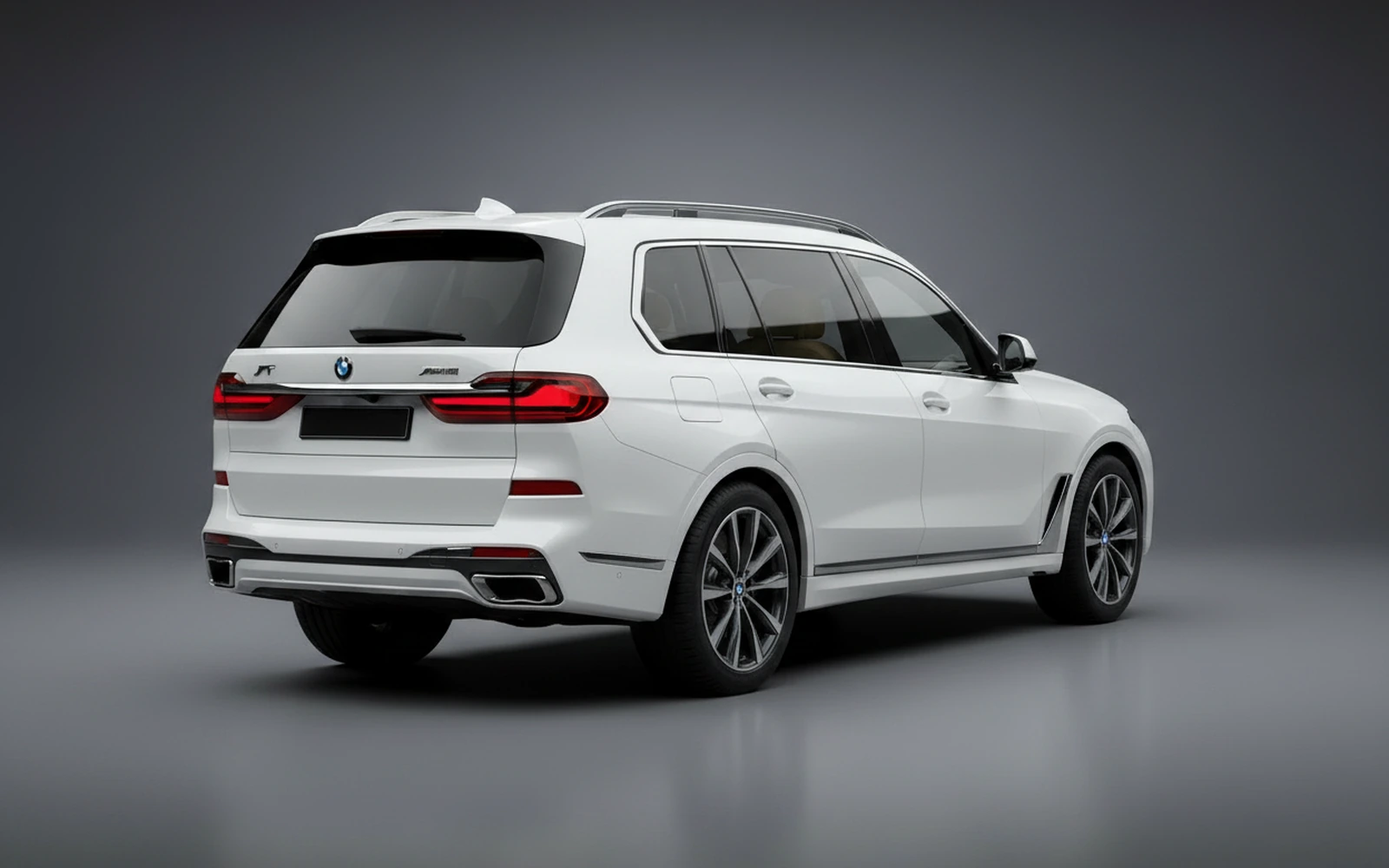 BMW X7 40i White 2025 — interior dashboard