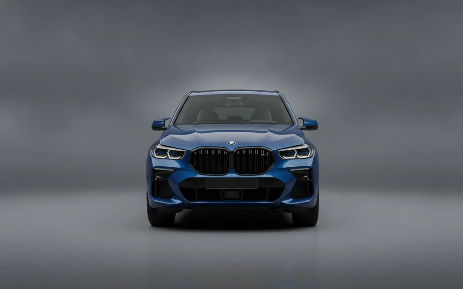 BMW XM Blue 2023 — exterior side view