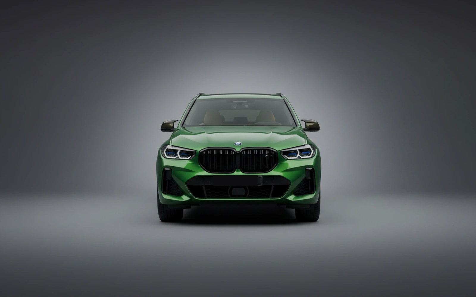 BMW XM Green 2023 — exterior side view