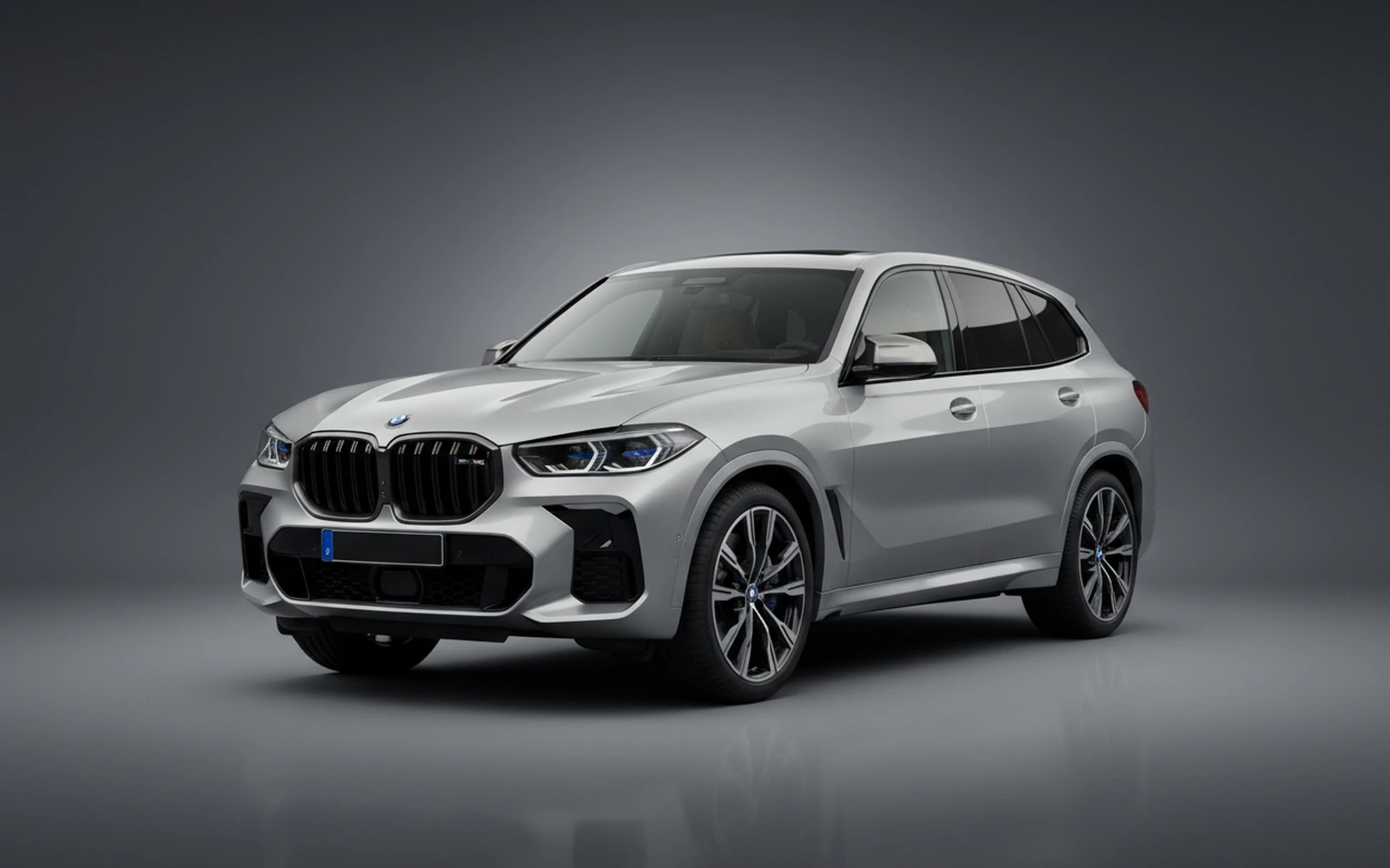 BMW XM Plata 2023 for rent in Miami — exterior front view