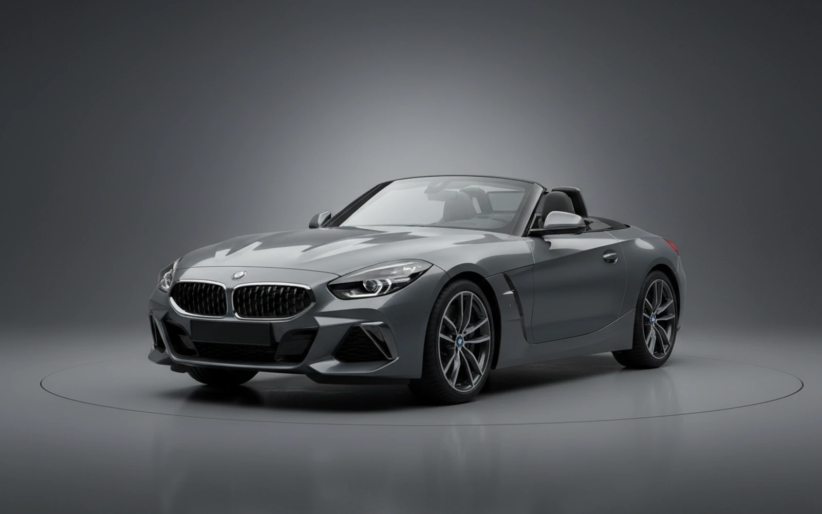 BMW Z4 Grey 2022 for rent in Miami — exterior front view