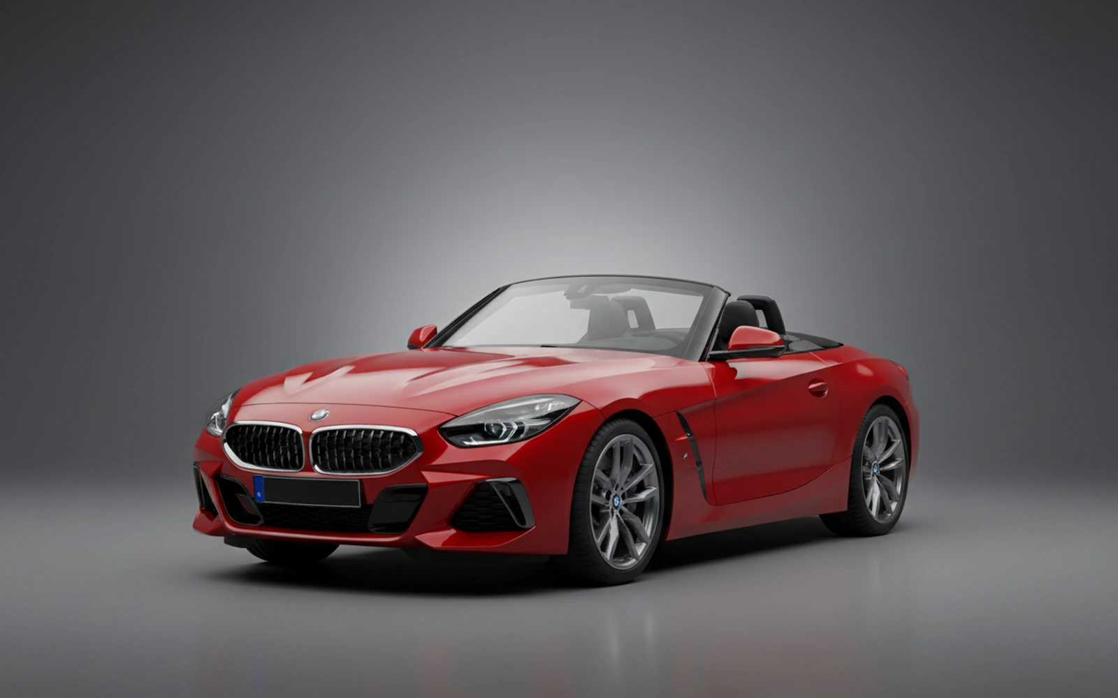 BMW Z4 Red 2022 for rent in Miami — exterior front view