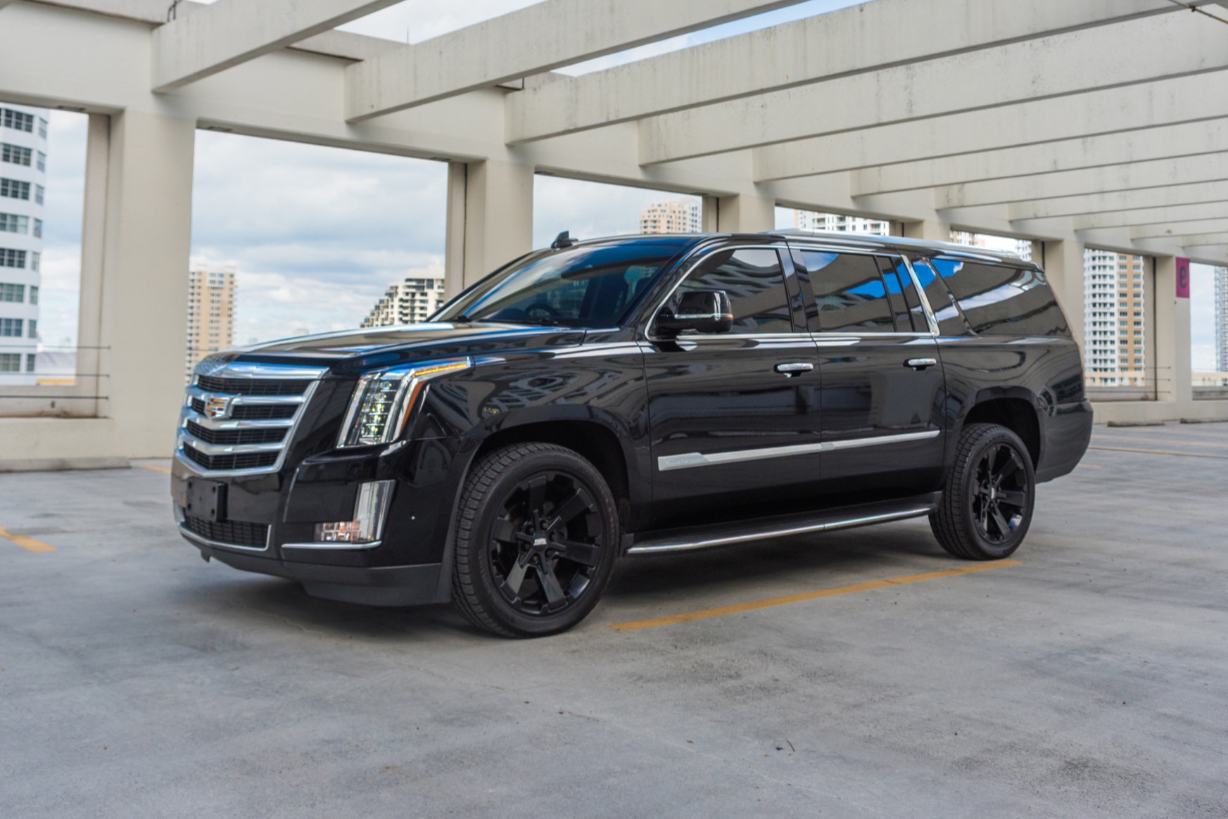 Cadillac Escalade Esv Black for rent in Miami — exterior photo